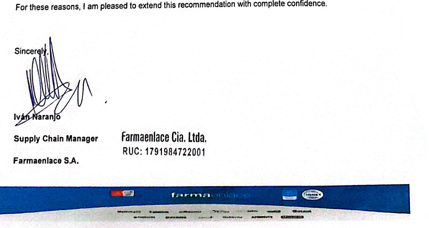 Recommendation Letter